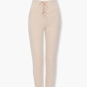 Lace Up French Terry Joggers